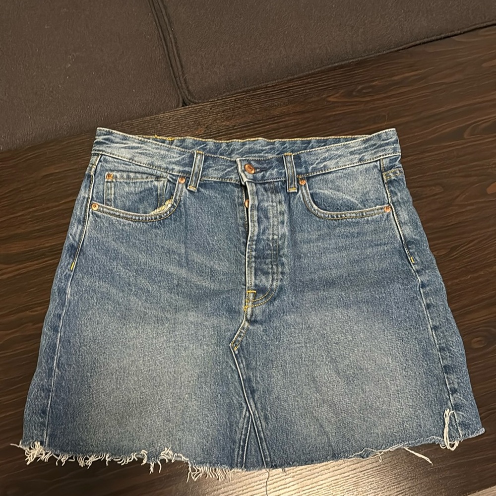 H&M western denim mini skirt sz 10